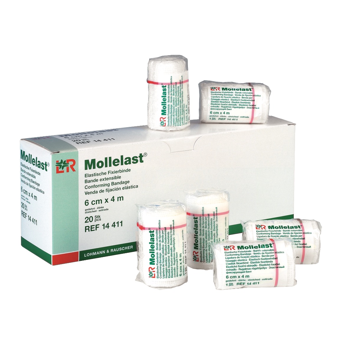Mollelast® Fixierbinde, weiß Produktbild Mollelast® Fixierbinde, weiß