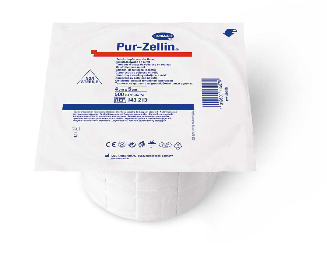 Tupfer Pur-Zellin unsteril 4 x 5 cm, 1 Rolle Produktbild Tupfer Pur-Zellin unsteril 4 x 5 cm, 1 Rolle
